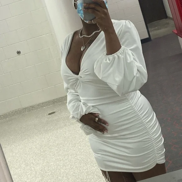 Brown Long Sleeve Dress - Picture 1 of 2